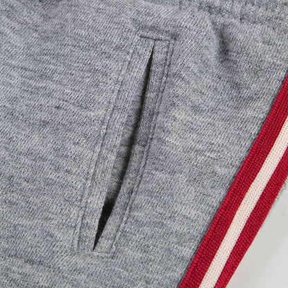 Girls Grey Cotton Tracksuit Trousers