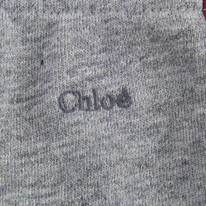 Girls Grey Cotton Tracksuit Trousers