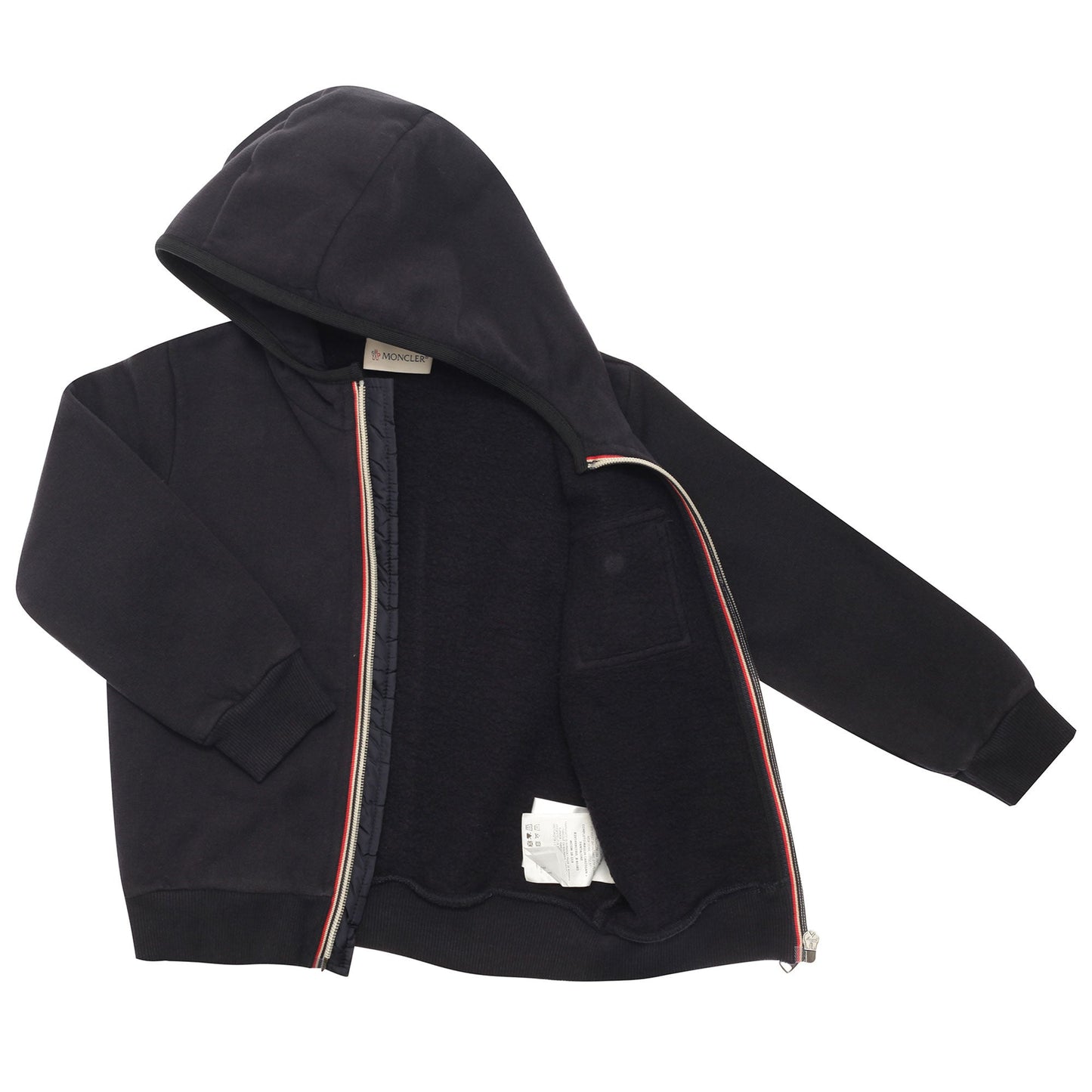 Boys Navy Blue Hooded Cotton Jersey Tracksuit