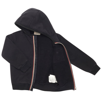 Boys Navy Blue Hooded Cotton Jersey Tracksuit