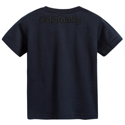 Baby Boys Navy Blue Cotton T-shirt