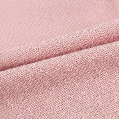 Baby Girls Light Pink Polo Shirt with Check Ruffles