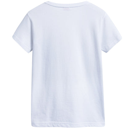 Boys White  "Bluette  Crocodile"  Cotton T-shirt