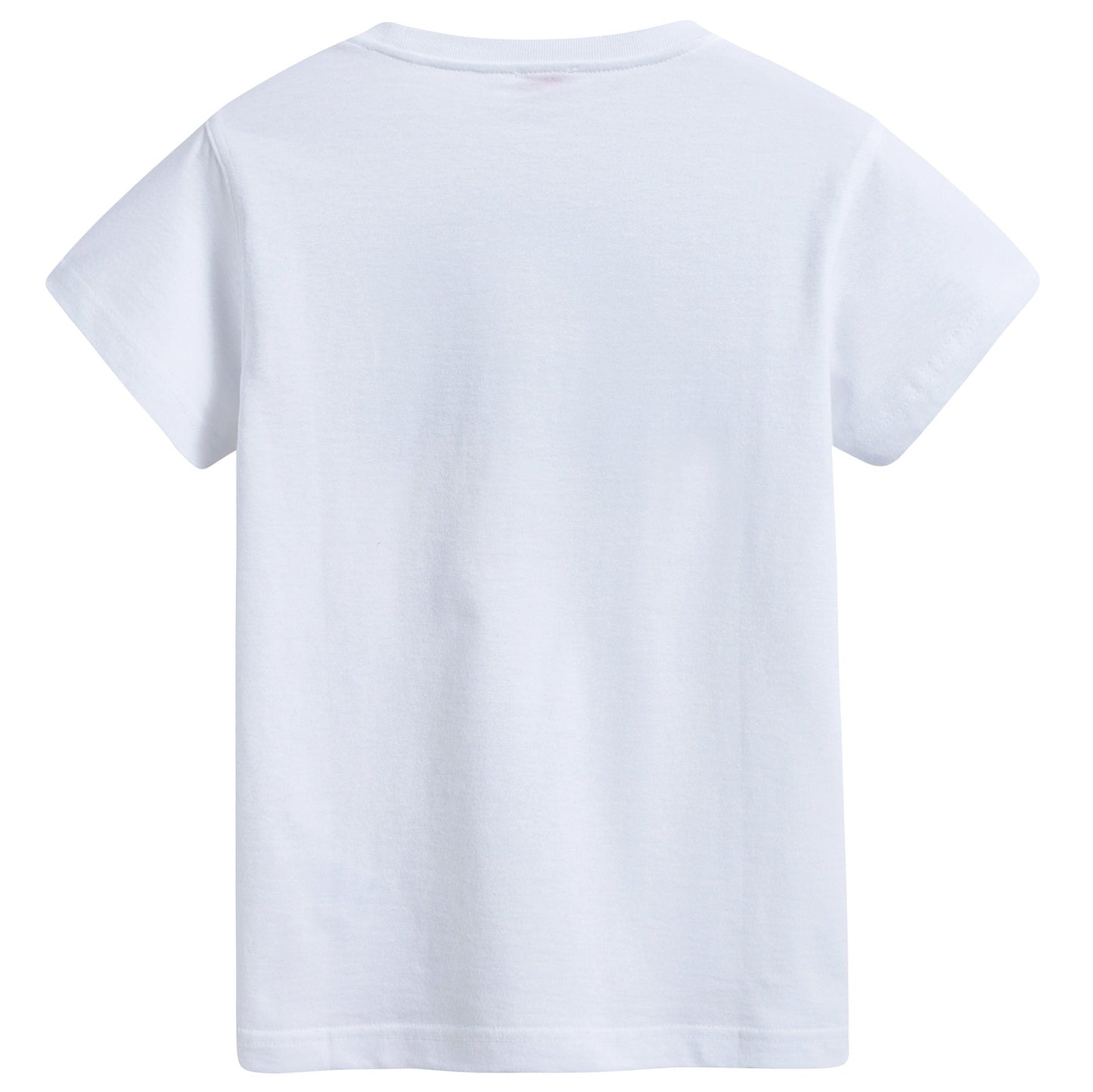 Boys White "Bluette  Car" Cotton T-shirt