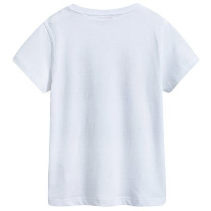 Boys White  "Cherry  Car"  Cotton  T-shirt