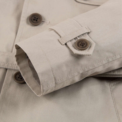 Baby Boys Taupe Cotton Coat
