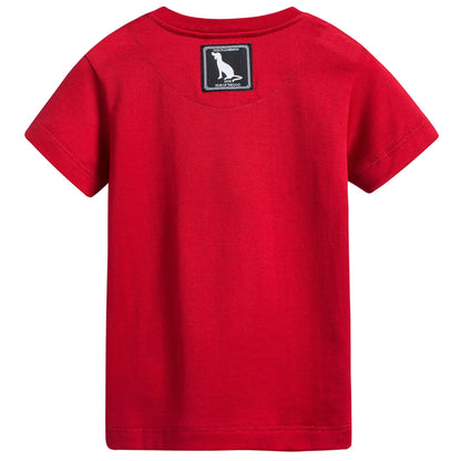 Baby Girls Red Dog Cotton T-shirt
