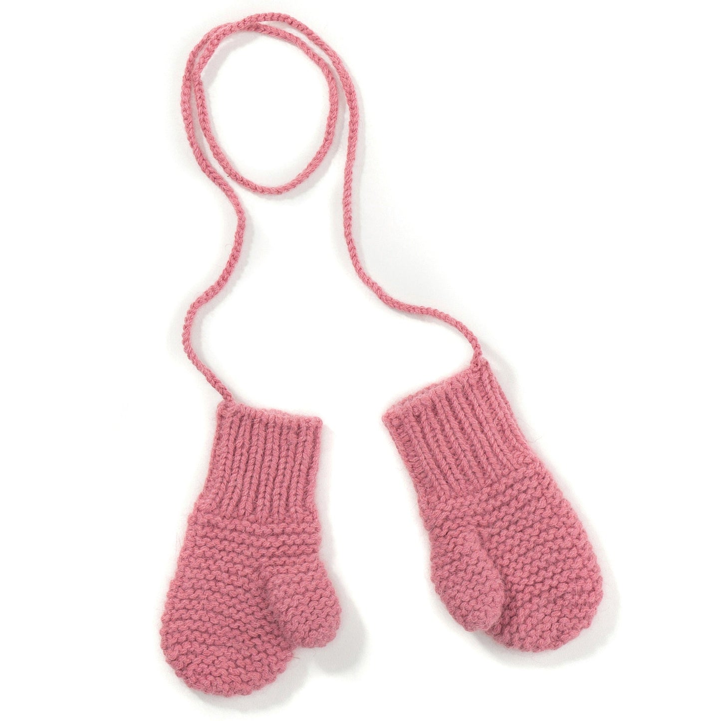 Girls Pansey Pink  Angora  Mittens