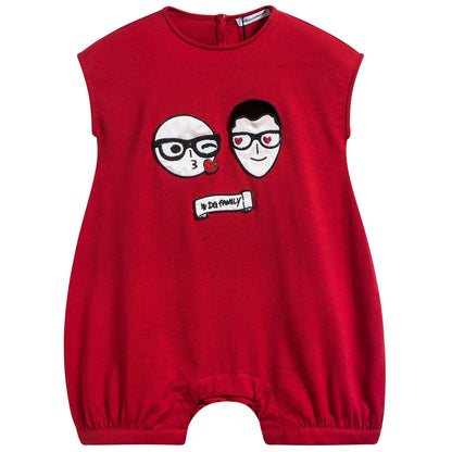Baby  Girls  Red  Home  Babysuit