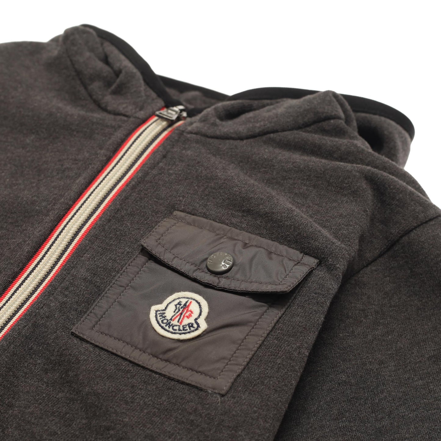 Boys Grey Hooded Cotton Jersey Tracksuit