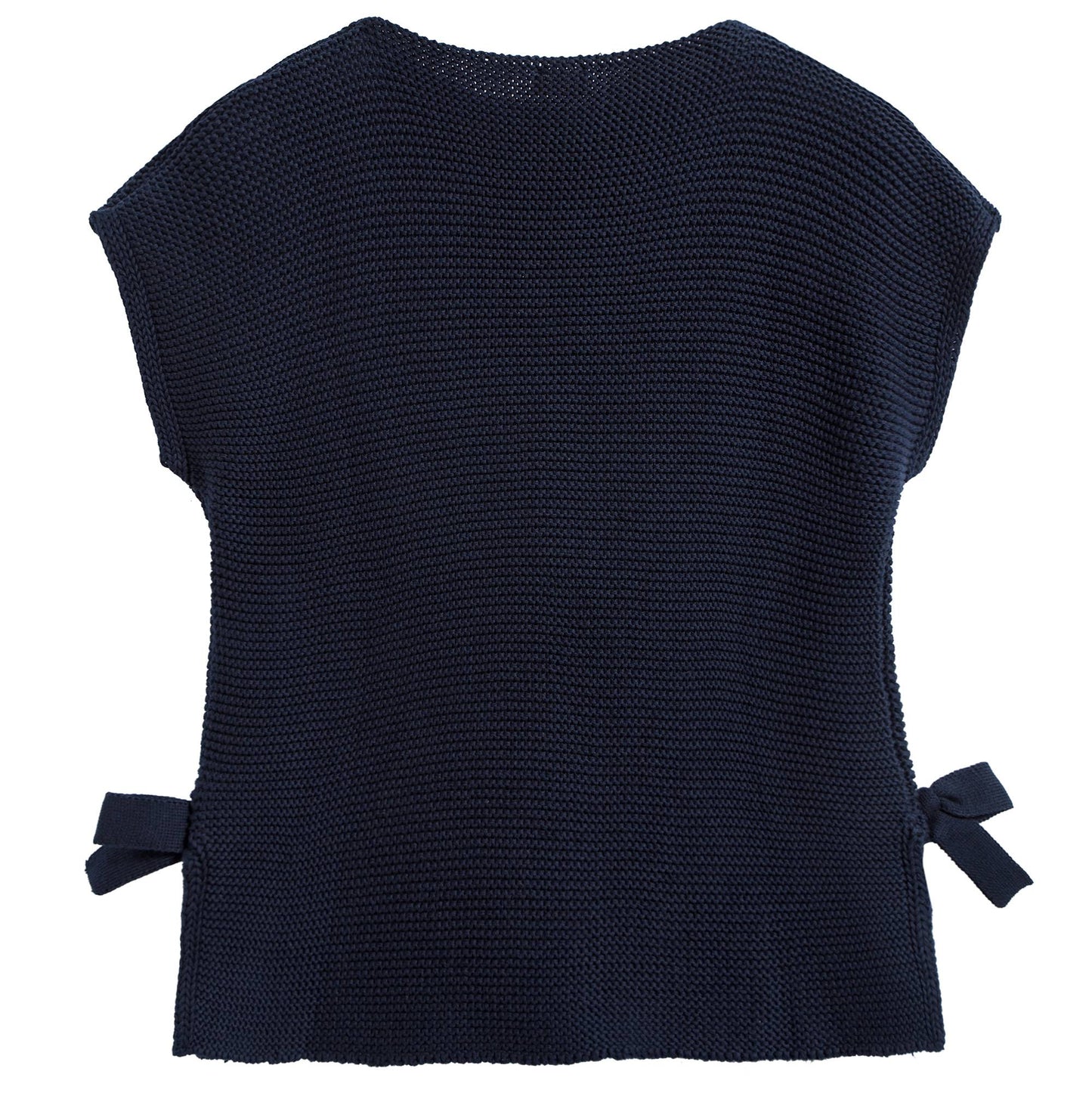 Girls Dark Blue Cotton Sweater