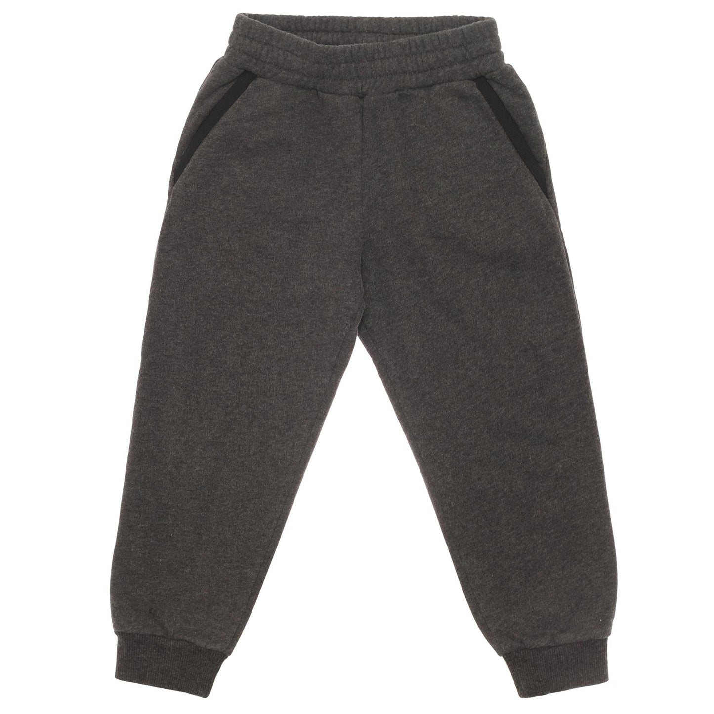 Boys Grey Hooded Cotton Jersey Tracksuit