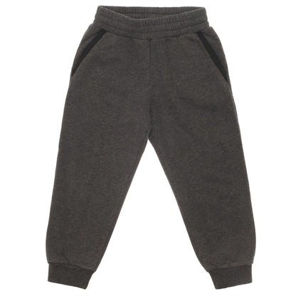 Boys Grey Hooded Cotton Jersey Tracksuit