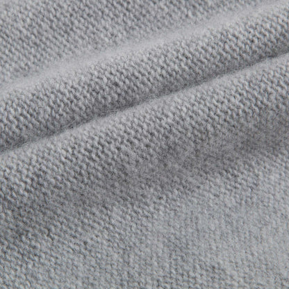 Baby Girls Grey With Pom-Pom Wool Dress