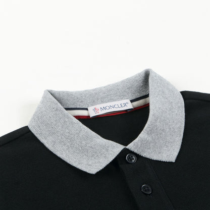 Boys Black "Maglia" Polo Shirt