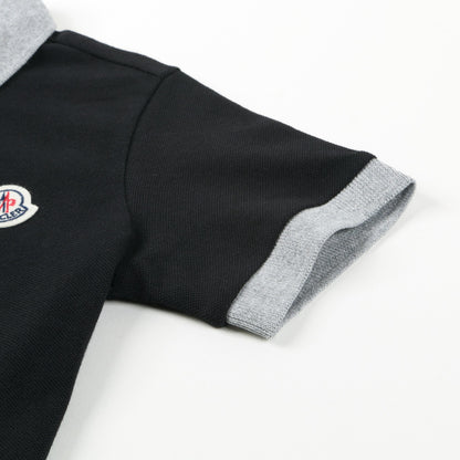 Boys Black "Maglia" Polo Shirt