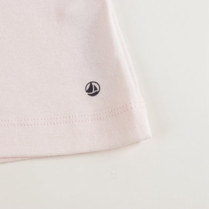 Girls Light Pink Cotton Turtleneck