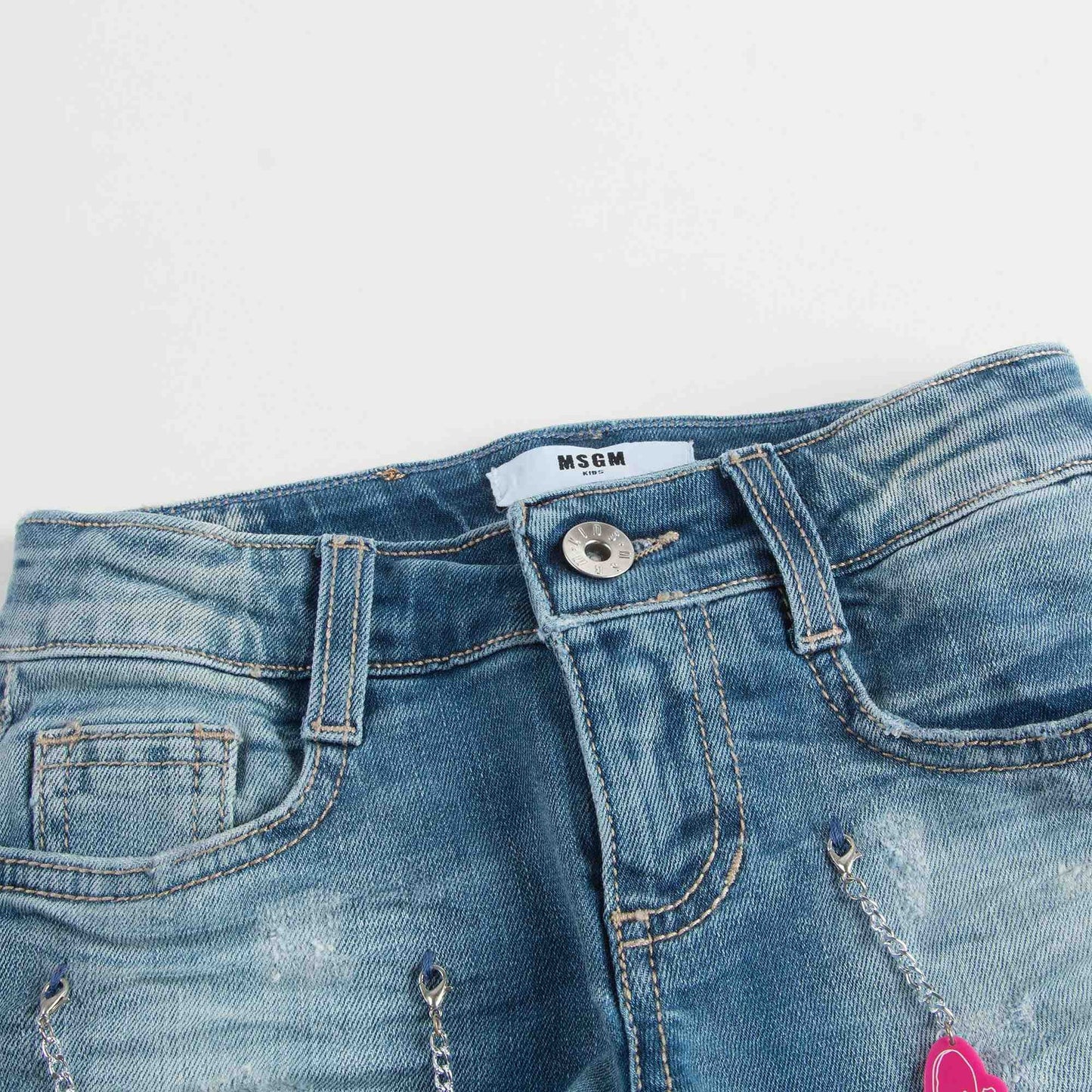 Girls Blue Denim Shorts