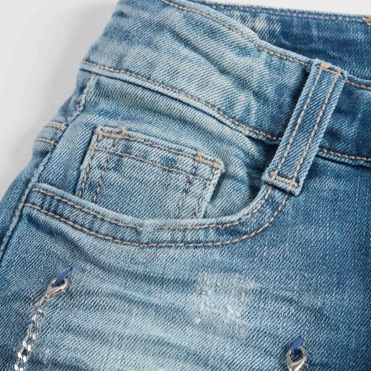 Girls Blue Denim Shorts