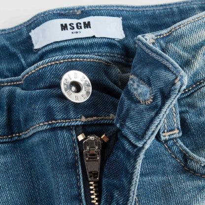 Girls Blue Denim Shorts