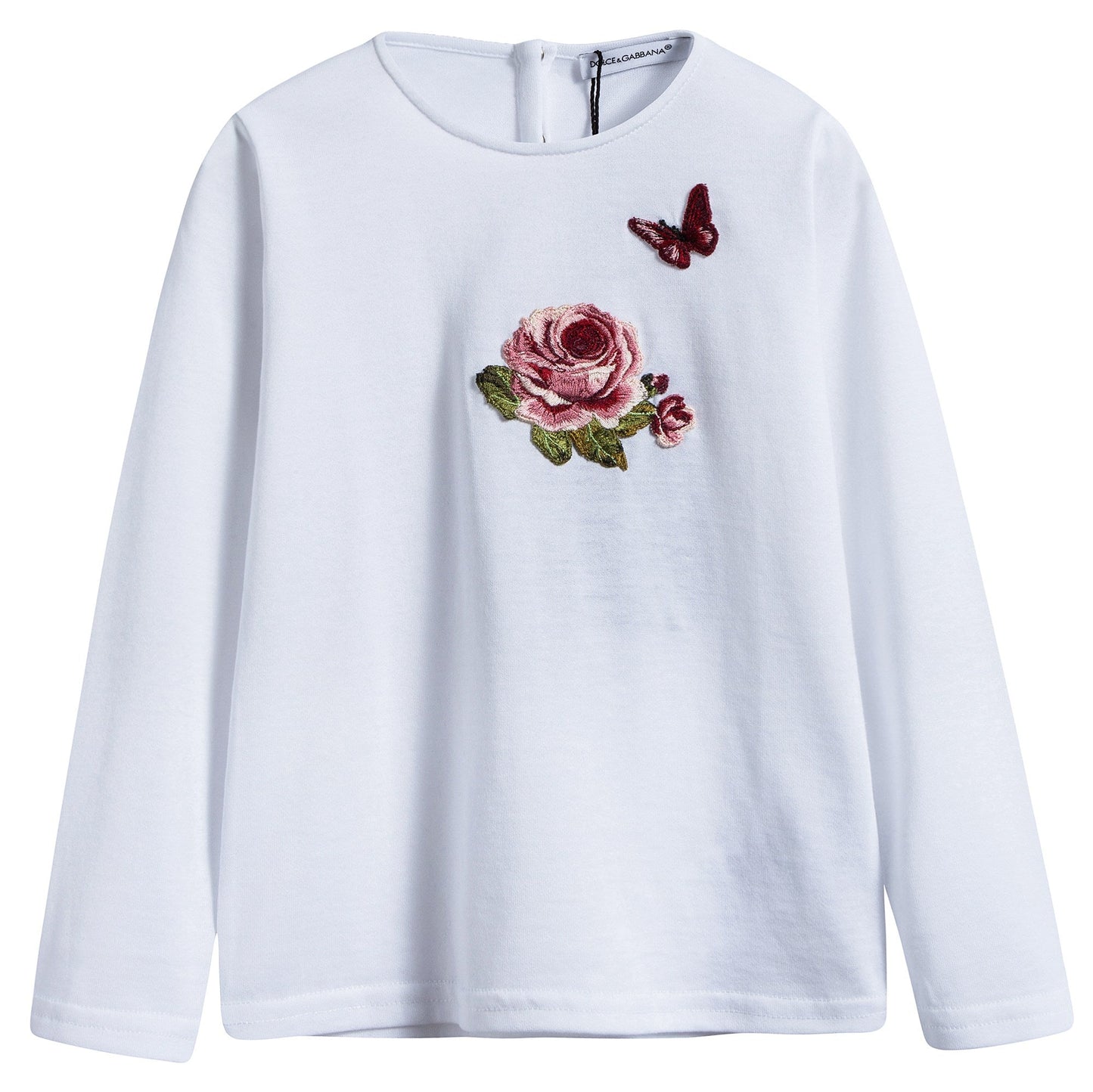 Baby  Girls  White  Rose T-shirt