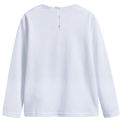 Baby  Girls  White  Rose T-shirt