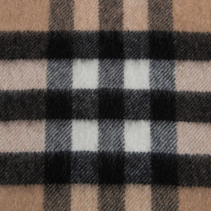 Girls Camel Check Cashmere Scarve