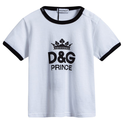 Baby  White  Logo  T-shirt