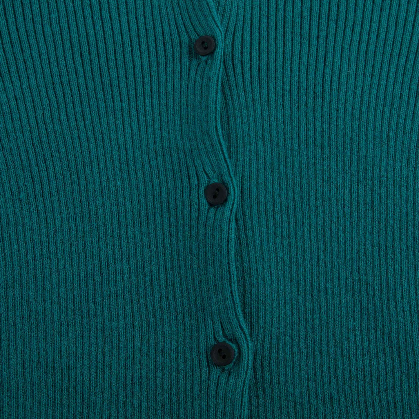 Girls Teal Cotton Zenobia Cardigan