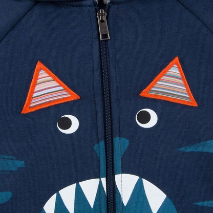 Baby Navy Cat Face Cotton Top