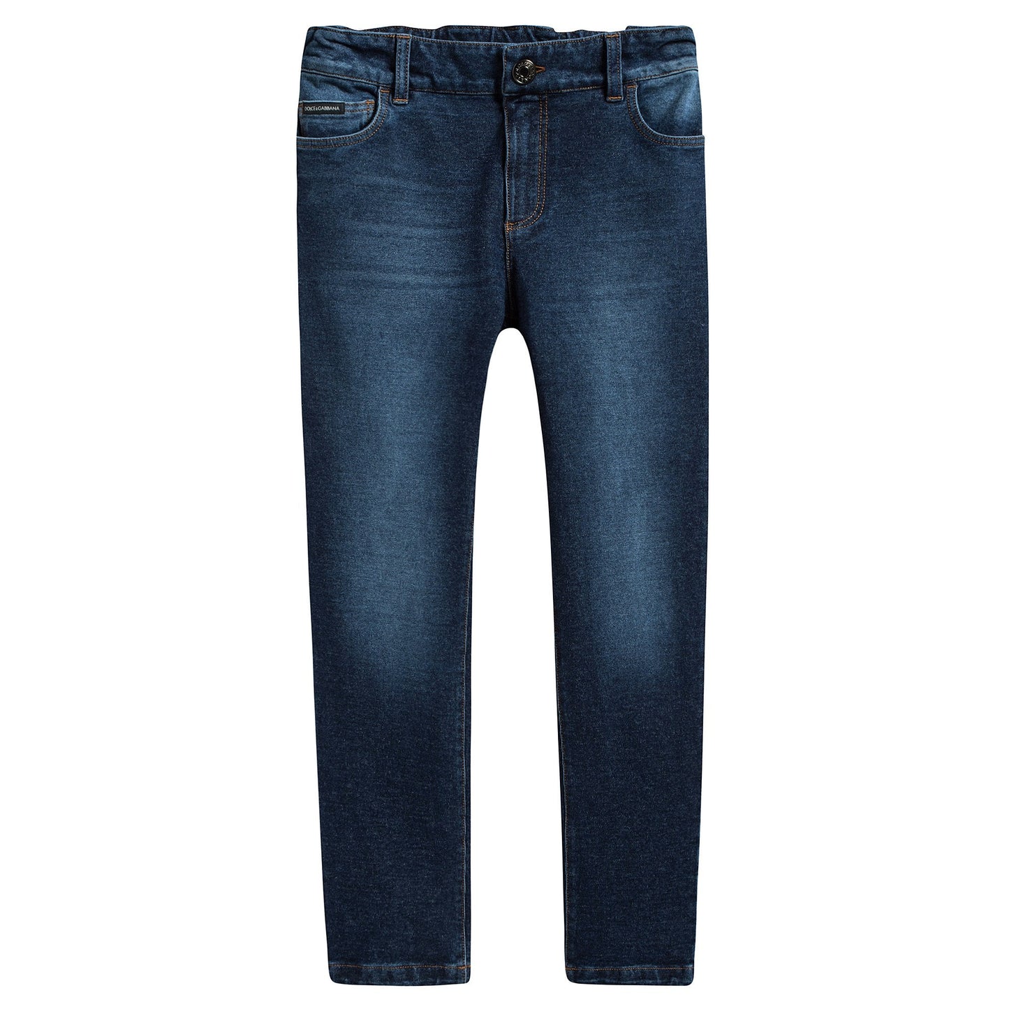 Girls Blue Cowboy Cotton Trousers