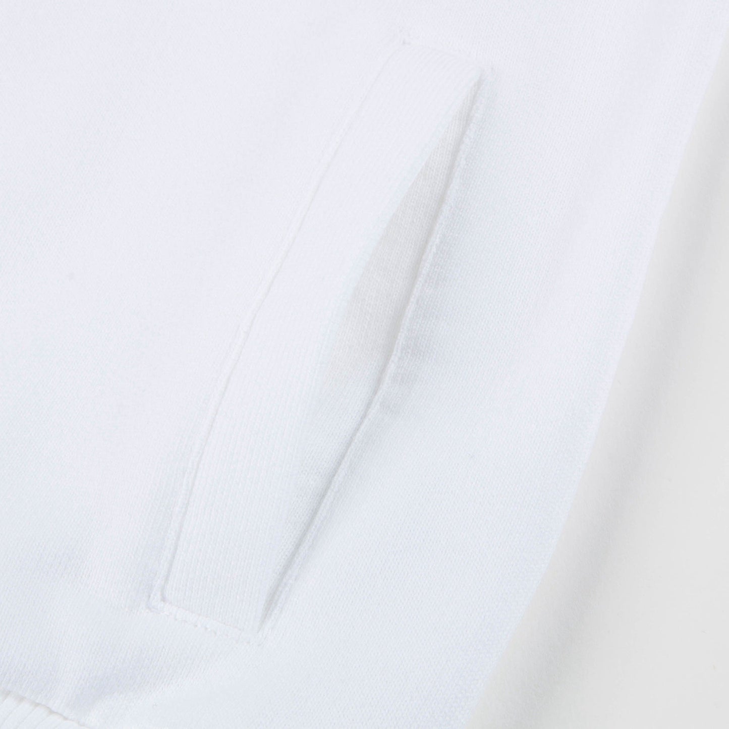 Girls White Love Cotton Zip-up Top