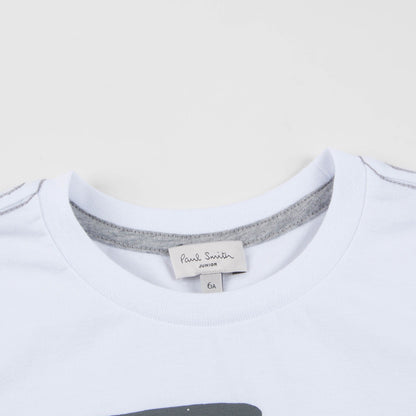 Boys White "UFO" Printed T-shirt