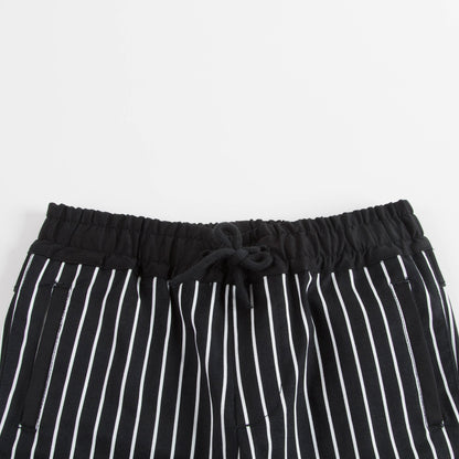 男婴黑色条纹棉长裤