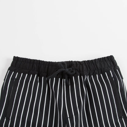 男婴黑色条纹棉长裤