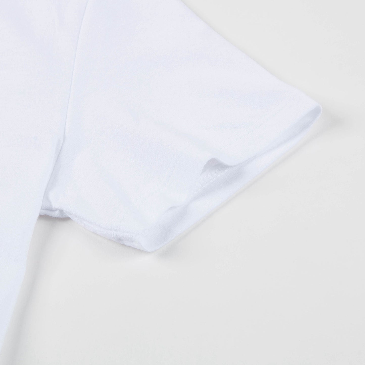 Boys White Printed Cotton T-shirt