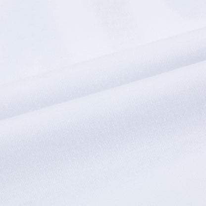 Boys White Printed Cotton T-shirt