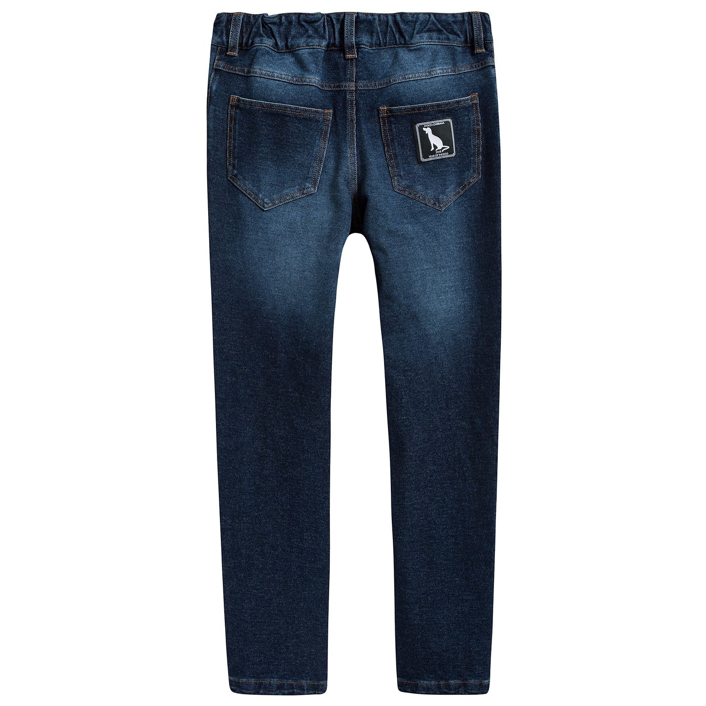Girls Blue Cowboy Cotton Trousers