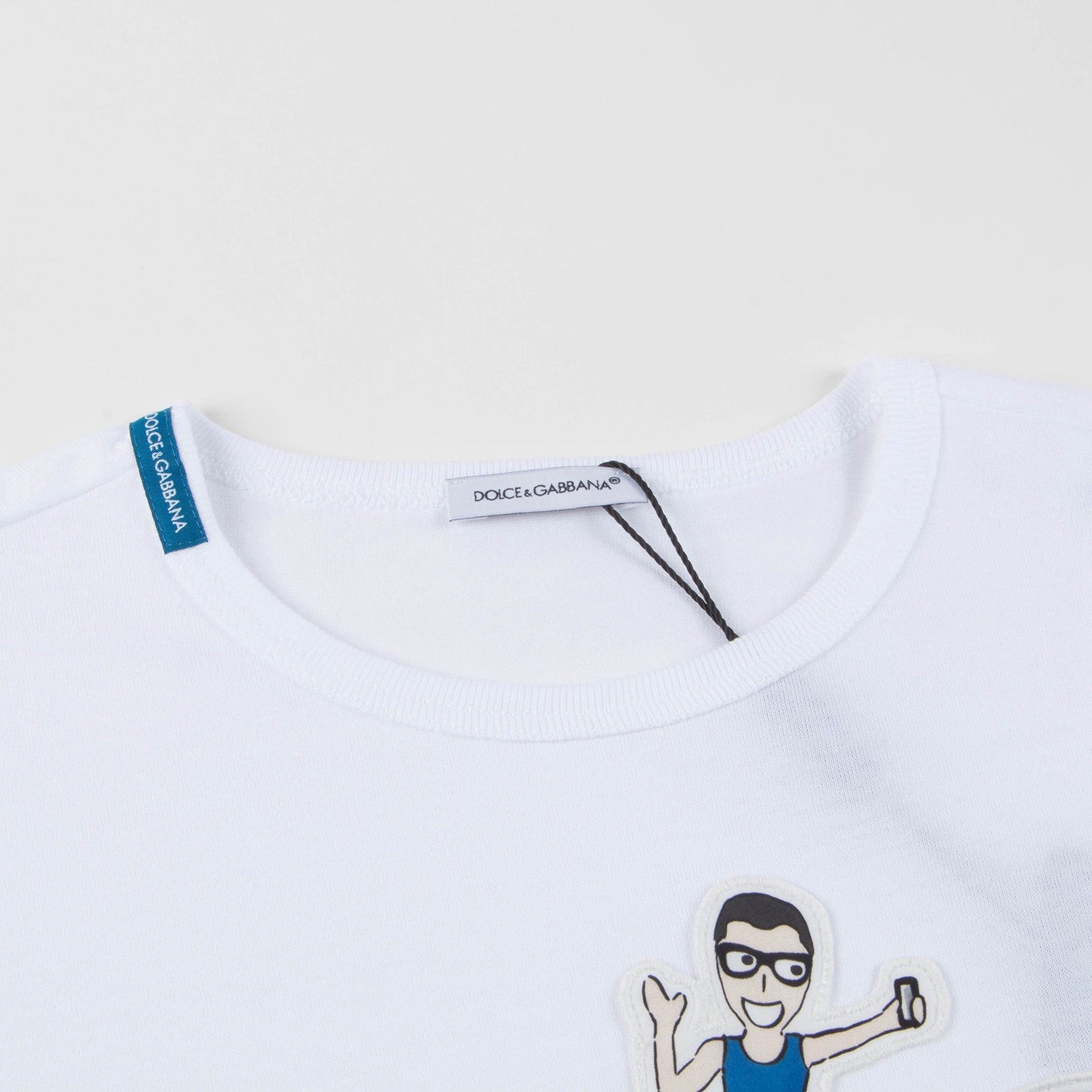 Boys White Cotton T-shirt