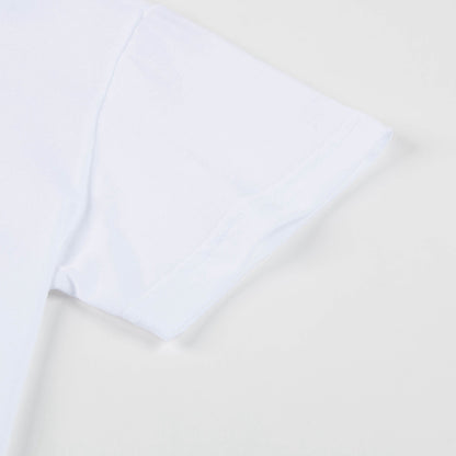 Boys White Cotton T-shirt