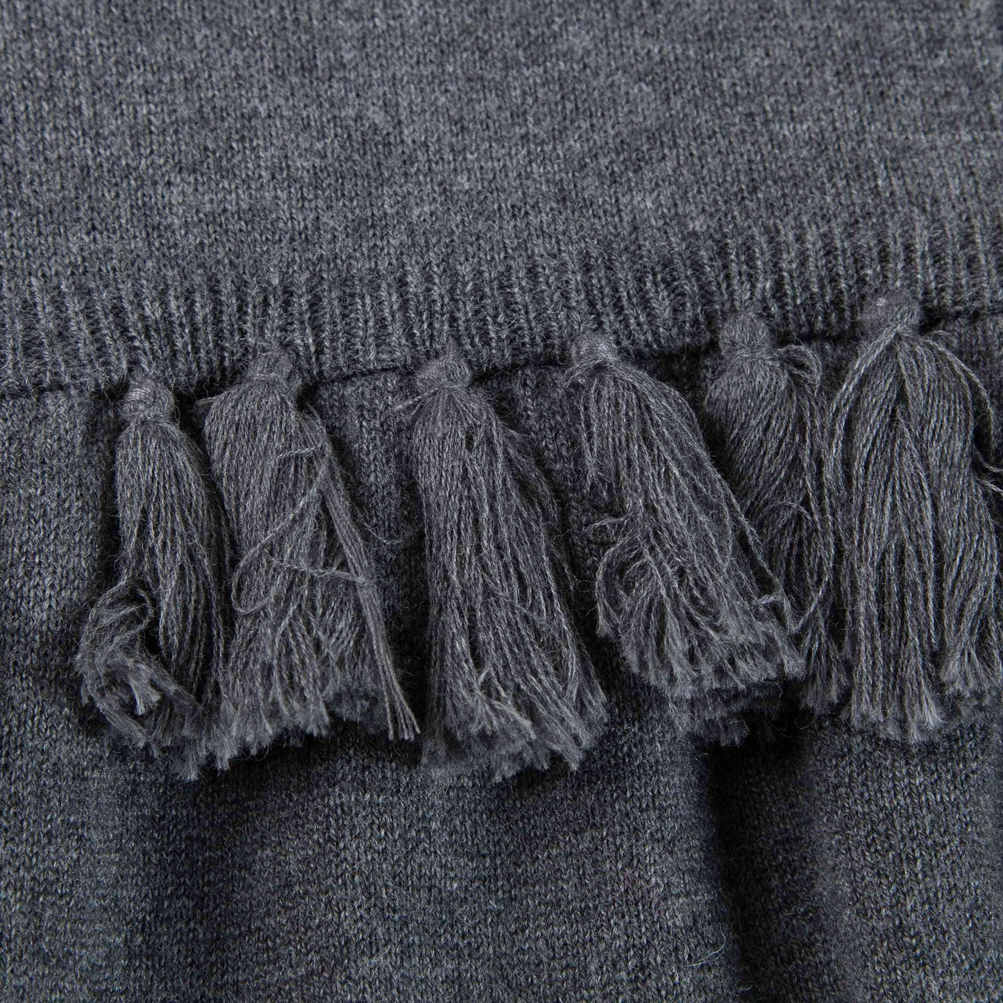 Girls Grey Knitted Dress