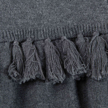 Girls Grey Knitted Dress