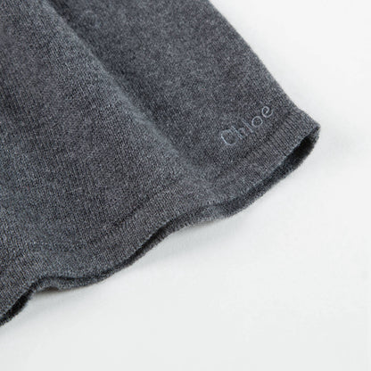Girls Grey Knitted Dress