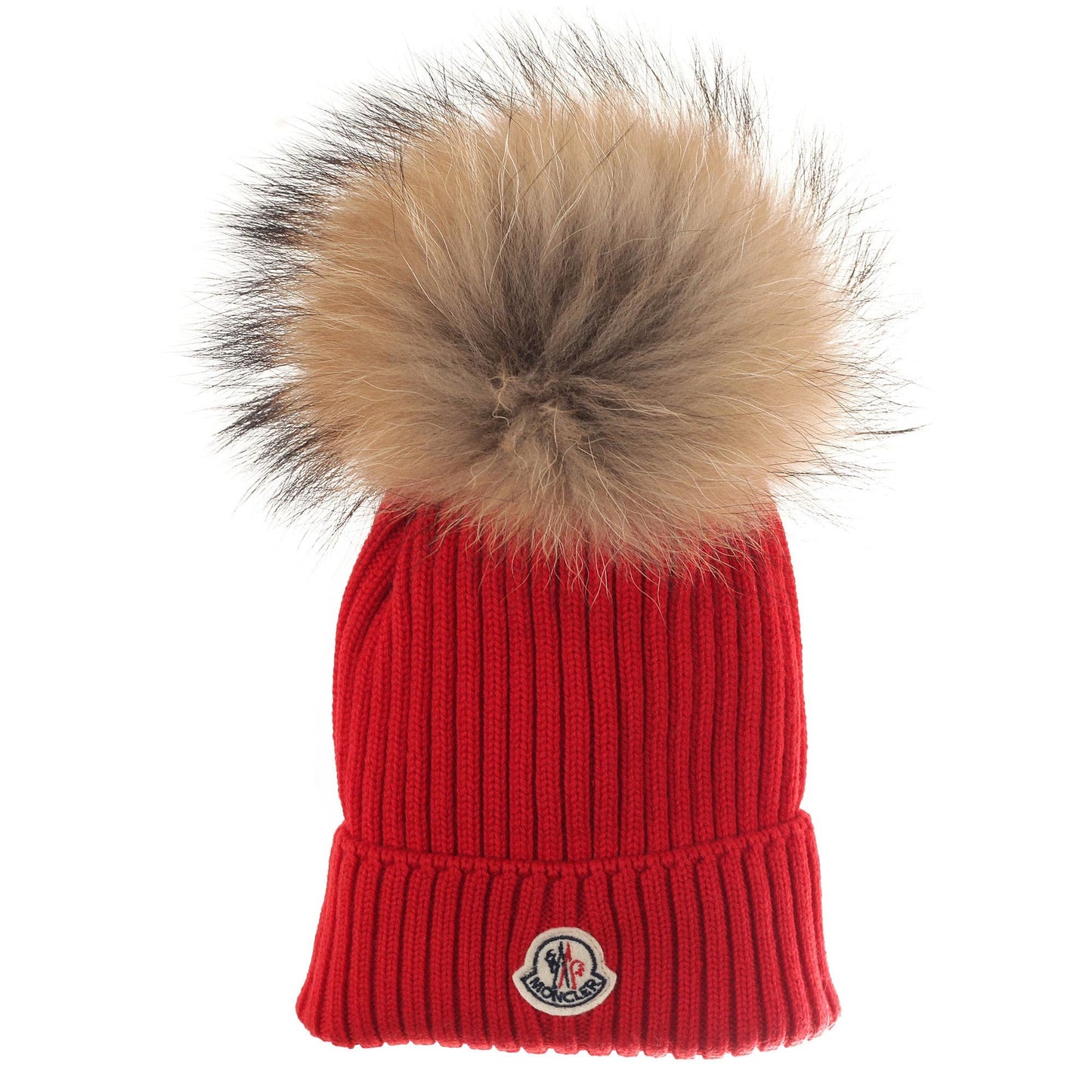 Boys & Girls Red Plush Trims Knitted Hat & Scarf Sets