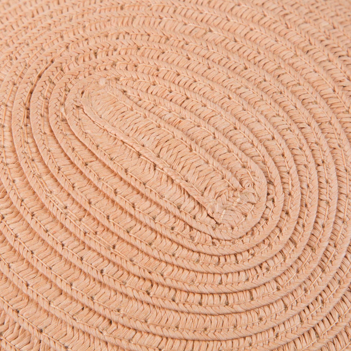 Girls Beige Woven Paper Hat