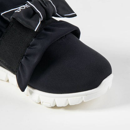 Girls Black Nylon Shoes