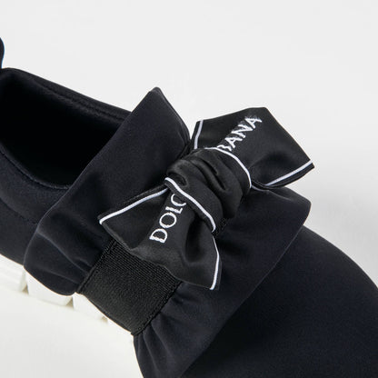 Girls Black Nylon Shoes