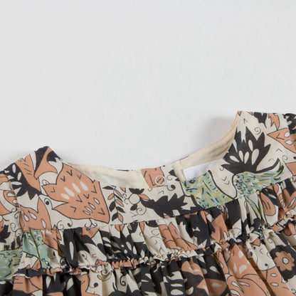 Baby Girls Multicolor Beasts Printed Dress