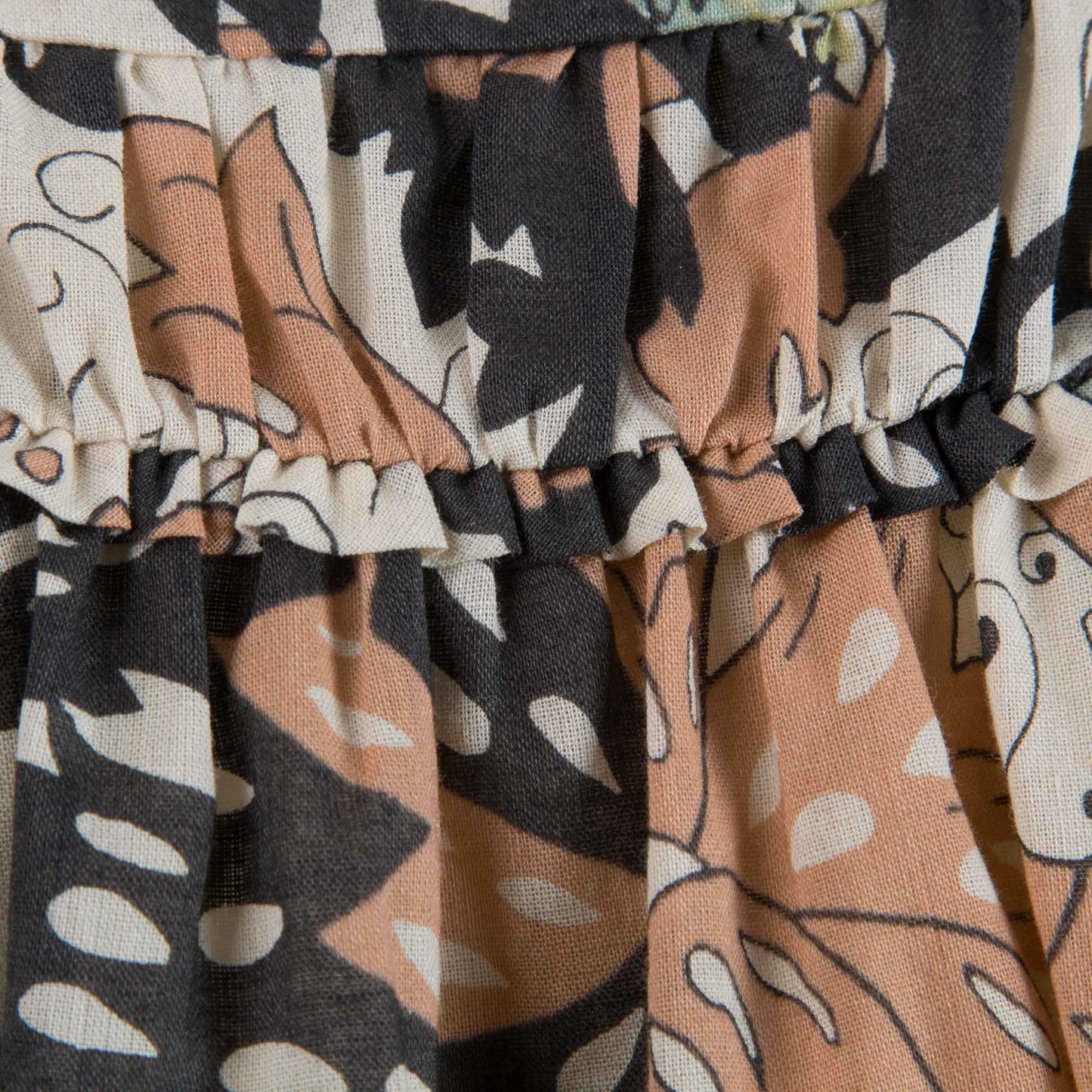 Baby Girls Multicolor Beasts Printed Dress