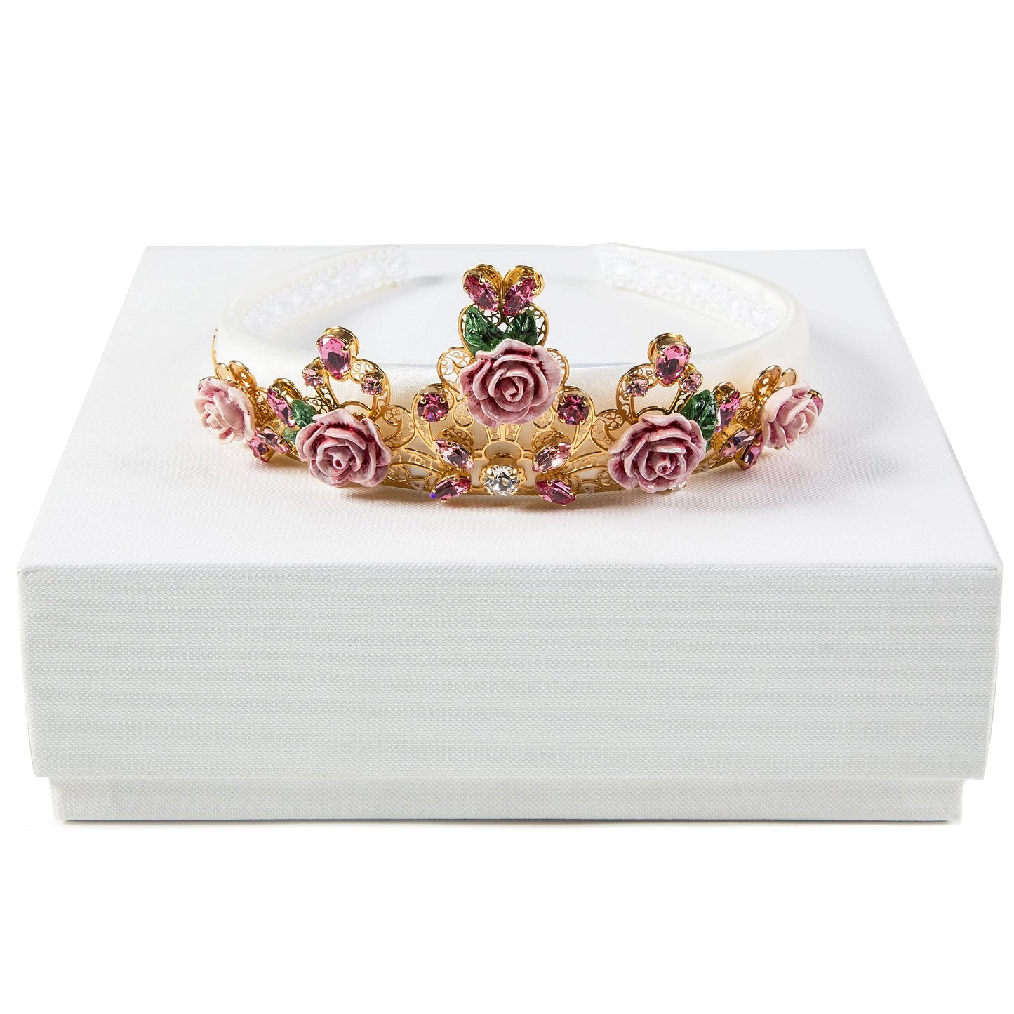 Girls Rose Gold Crown Headband